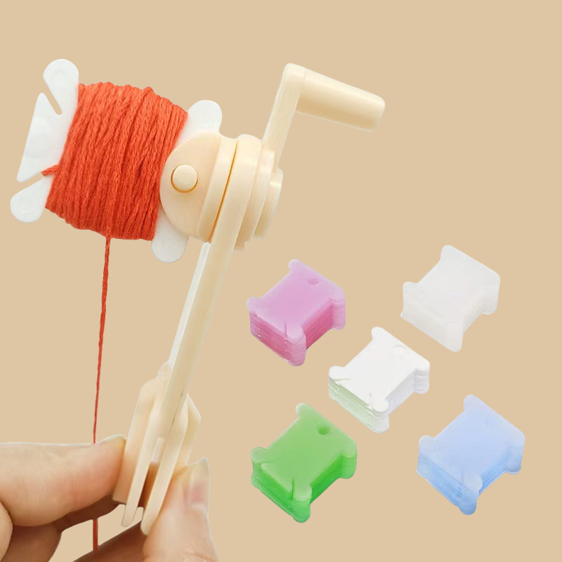 Cotton Embroidery Thread Skeins - 1 zestaw: szpulki z nićmi do