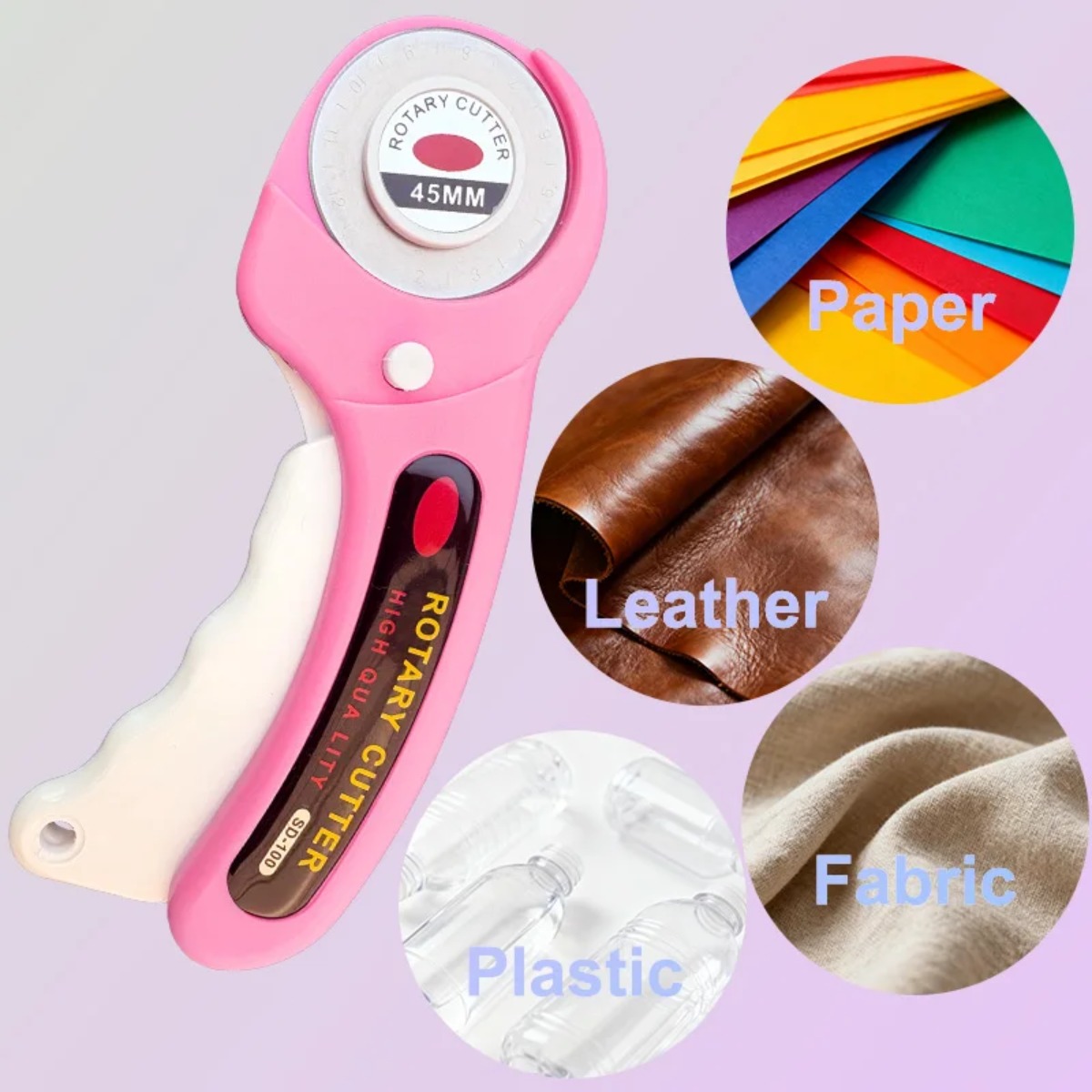 45mm różowy nożyk krążkowy do  – Rotary Cutter For Fabric 45Mm recenzja i cena