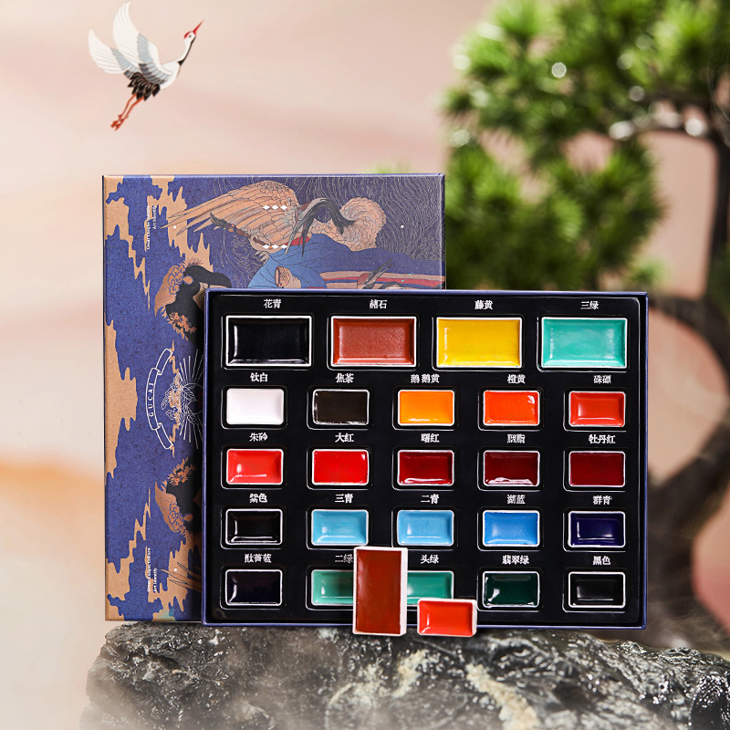 Zestaw 24 kolorów solidnych fa – Watercolor Paint Set Solid Pigment recenzja i cena