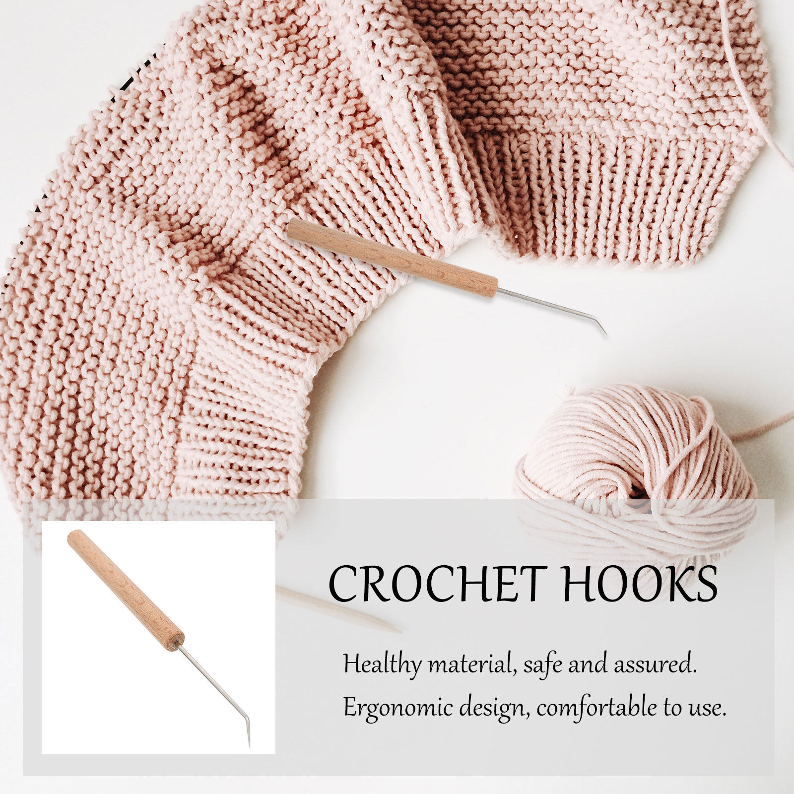 1 szt. drucianka z drewnianą r – Wooden Crochet Hooks Ergonomic Handle recenzja i cena