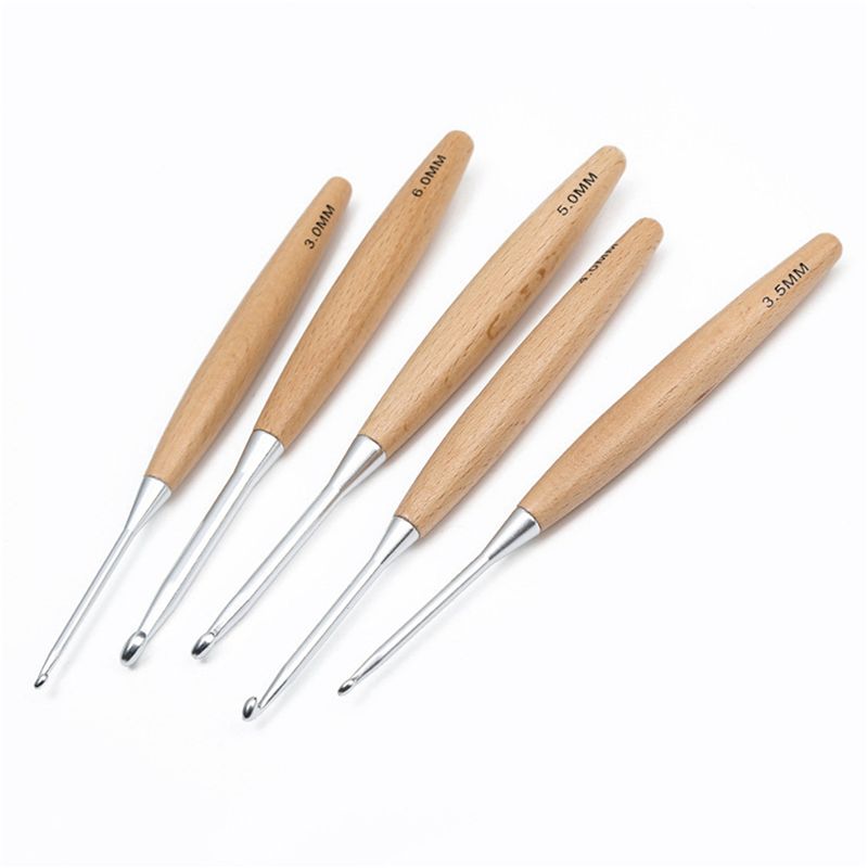 M12K – zestaw 40 drewnianych h – Wooden Crochet Hooks Ergonomic Handle recenzja i cena